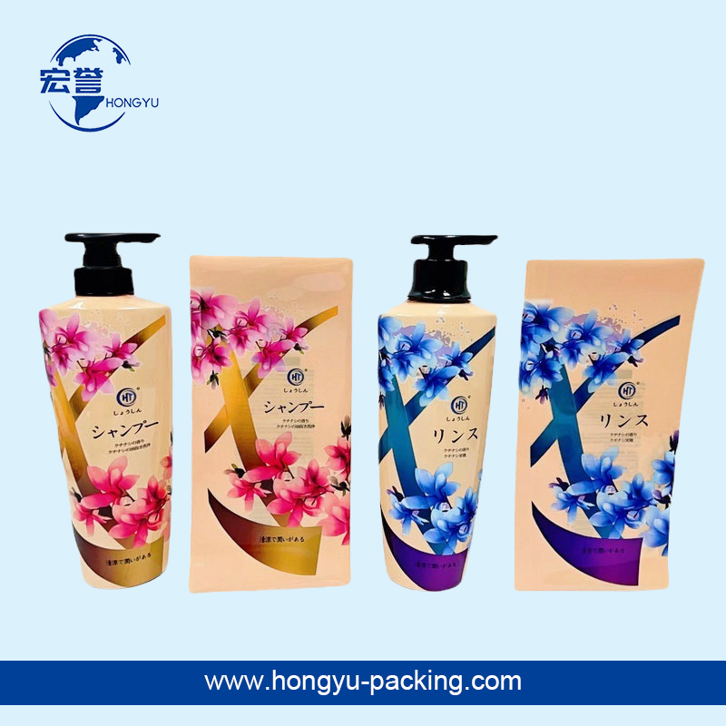 洗发水塑料瓶热塑膜标签