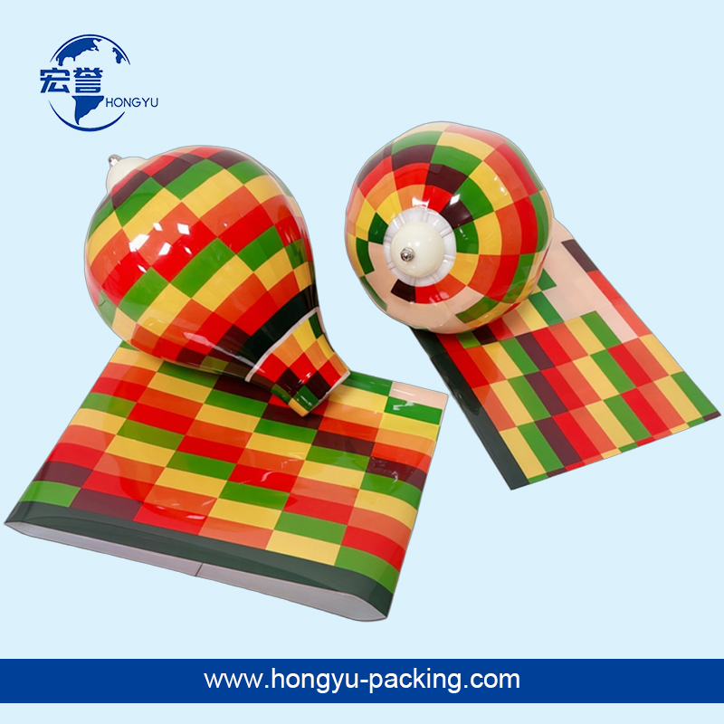 灯笼彩印pet热收缩膜标签80%高收缩